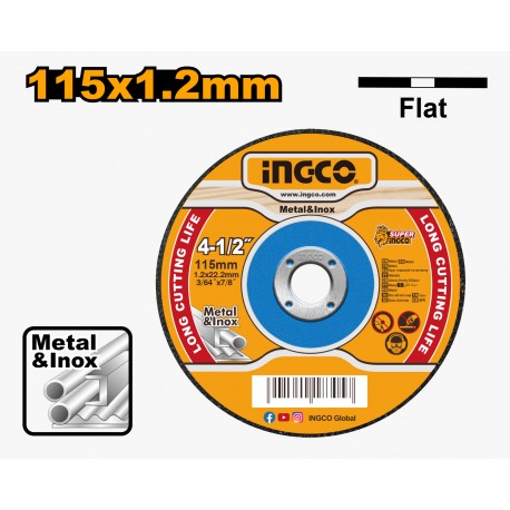 DISCO TAGLIO PER METALLO 115X1,2MM