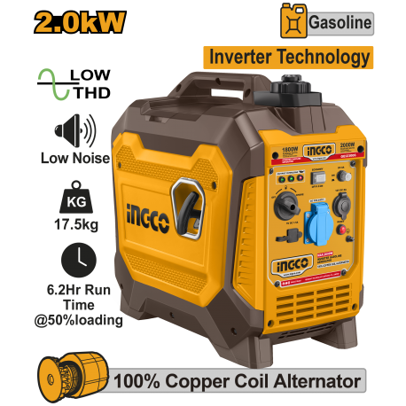 GENERATORE INVERTER A BENZINA 2KW